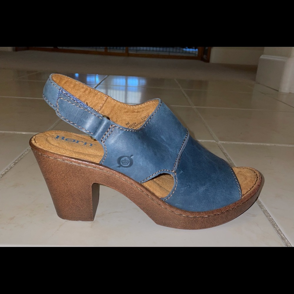 Navy Blue Born Sandals